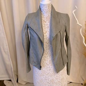 VINCE leather biker jacket